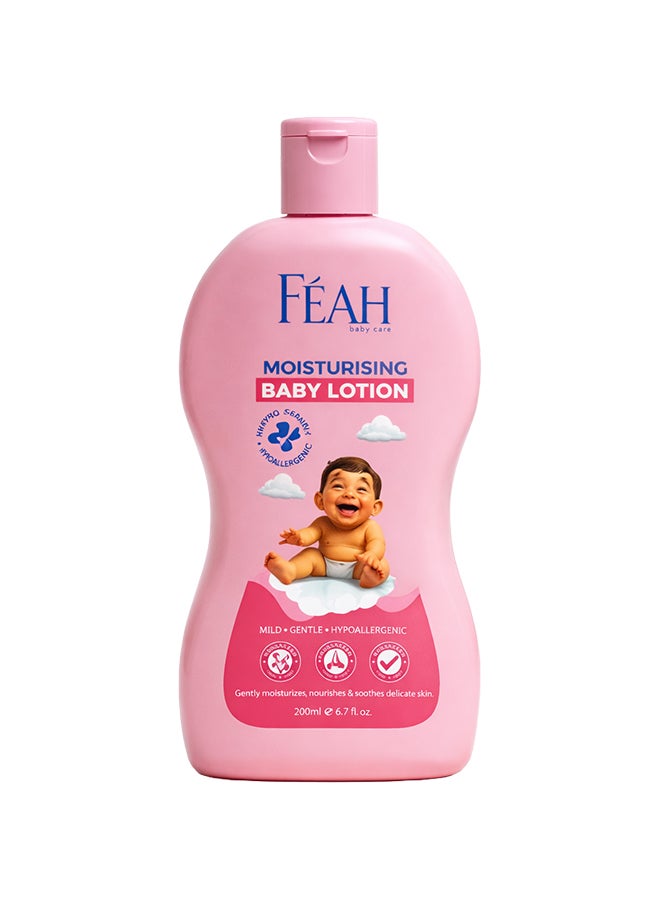 فياح Feah Baby Lotion 200ml – Gentle Moisturizing & Nourishing Formula for Soft and Healthy Baby Skin - Image 1